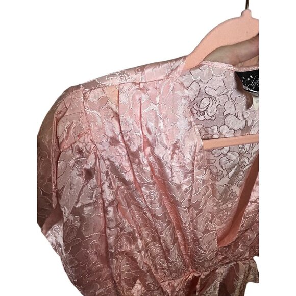 Vintage Floral Dress 13 Pink Coquette Retro Mod Classic Chic Preppy Old Money - Picture 11 of 13